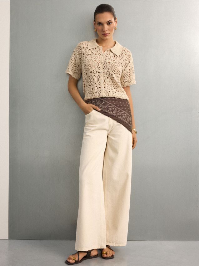 Blugi wide leg