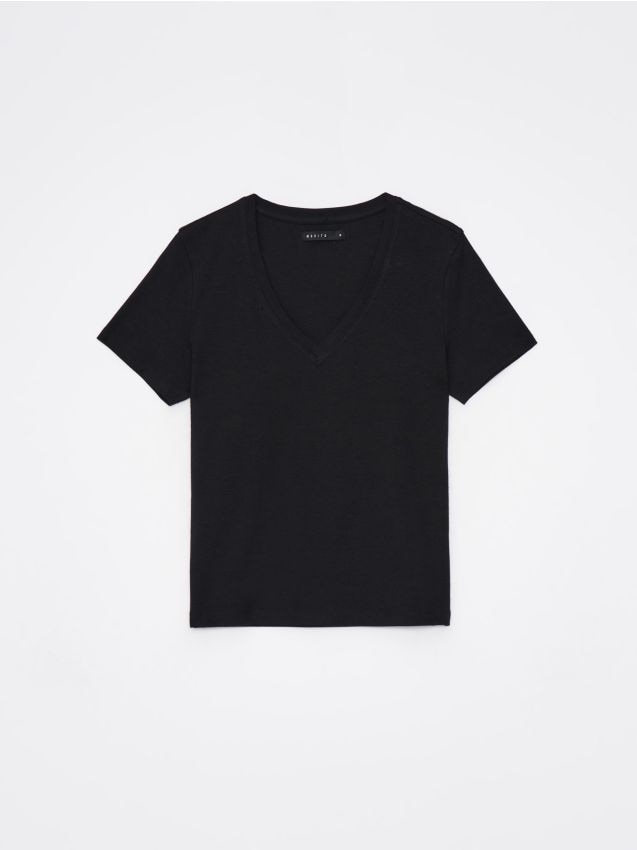 Tricou cu decolteu în V