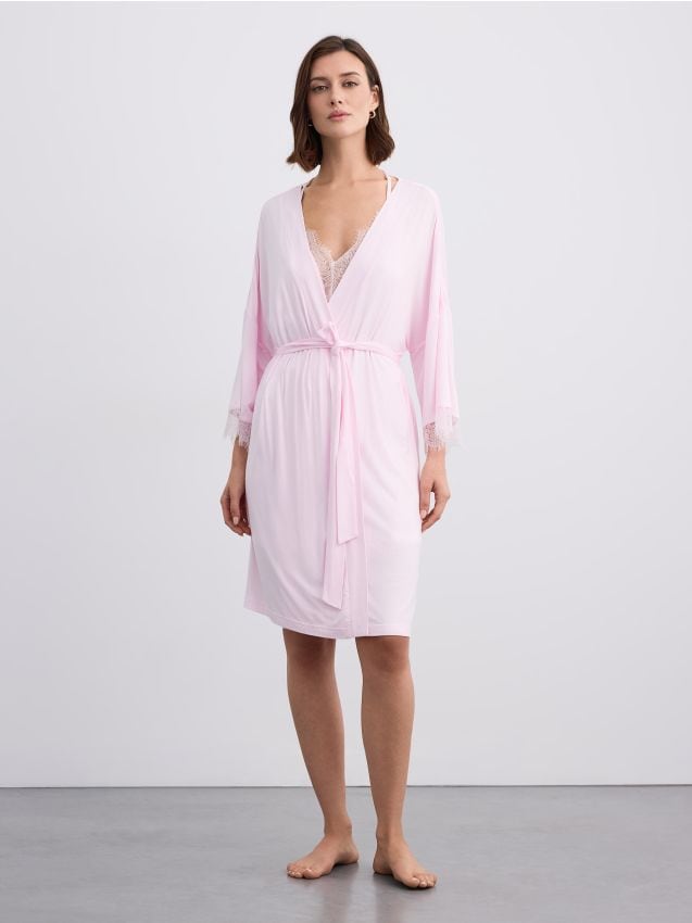 Mohito - LADIES` DRESSING GOWN - розово