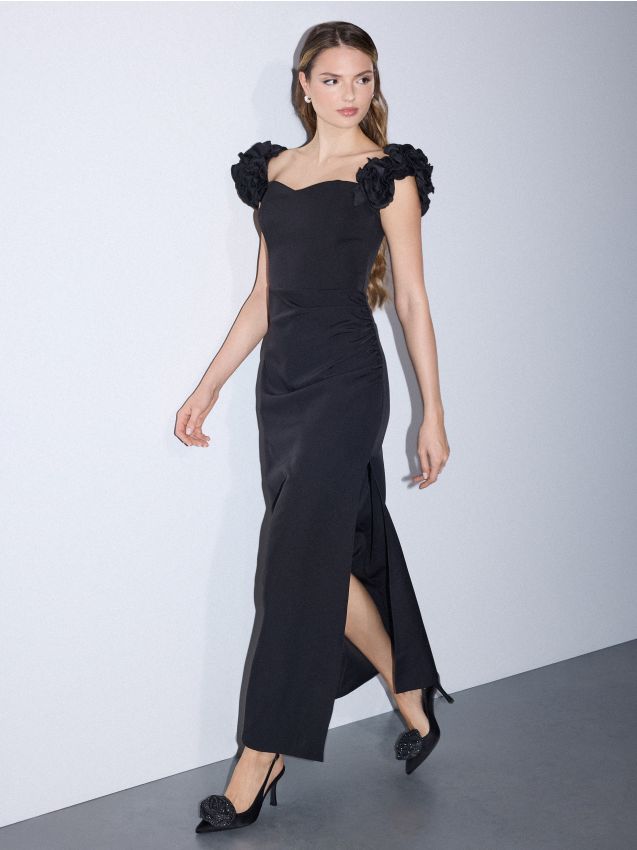 Rochie maxi cu despicătură