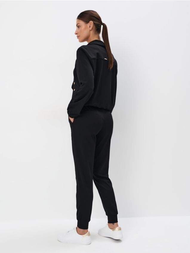 Mohito - Спортен панталон с високо съдържание на вискоза - черен