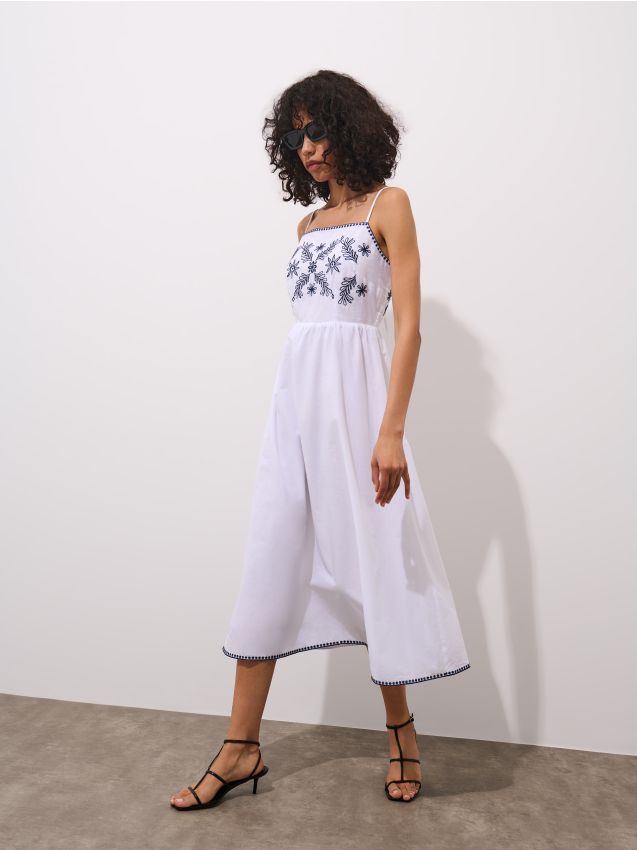 Rochie midi din bumbac