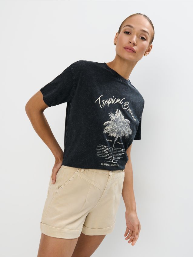 Tricou din bumbac cu imprimeu