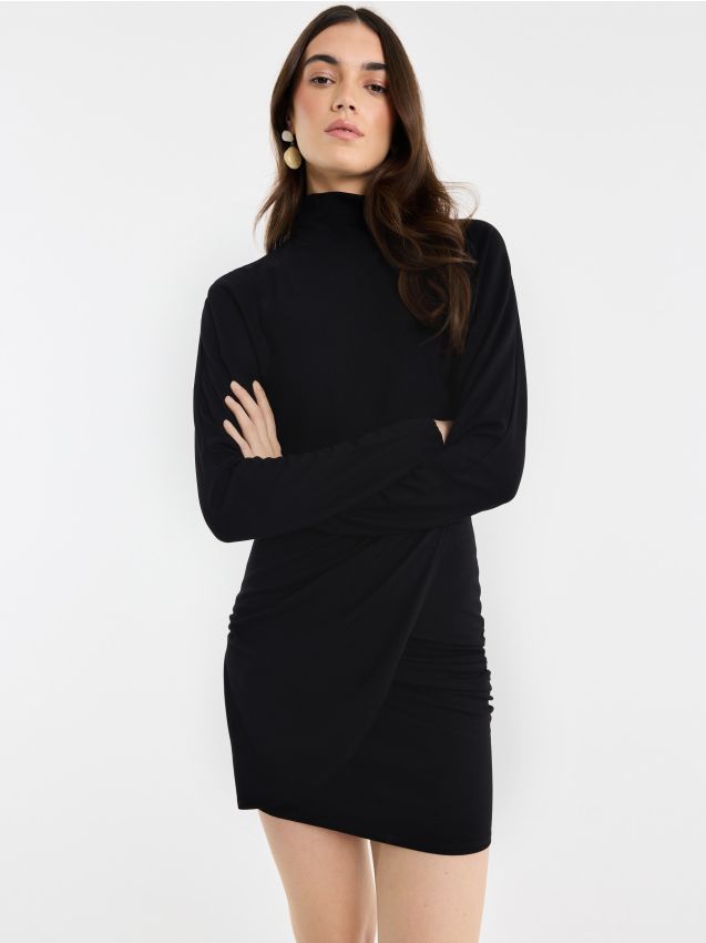 Mohito - Трикотажна мини рокля - черен