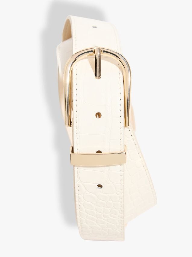 Mohito - Колан с катарама - кремaво