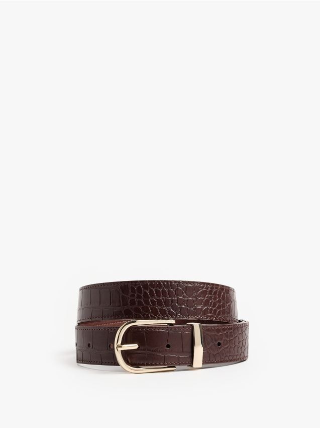 Mohito - Колан с катарама - тъмно кафяво