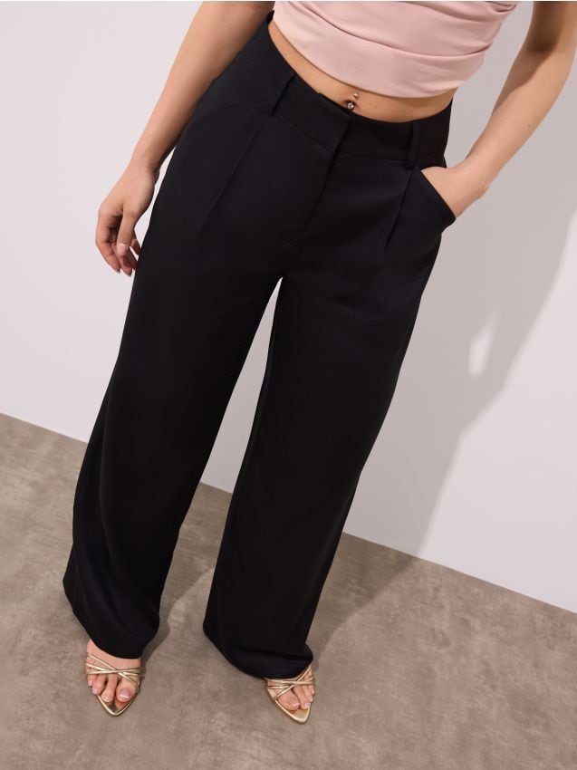 Pantaloni cu fibre lyocell