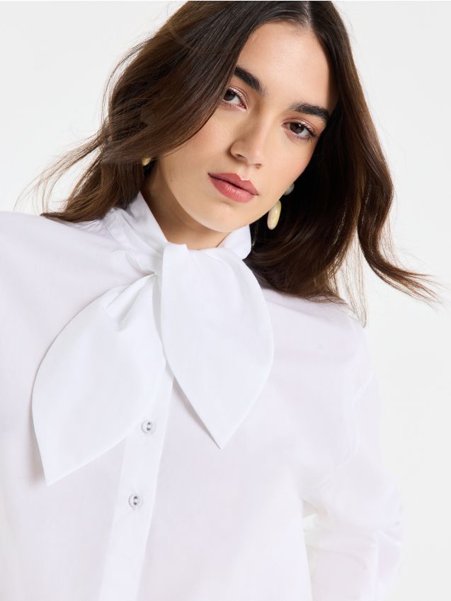 Mohito - Риза с връзка - бяло