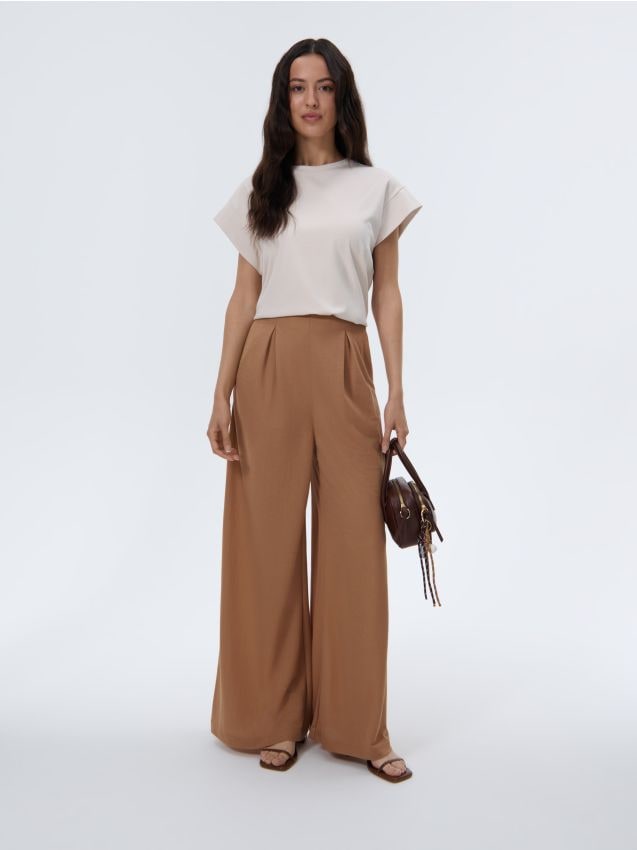Pantaloni wide leg