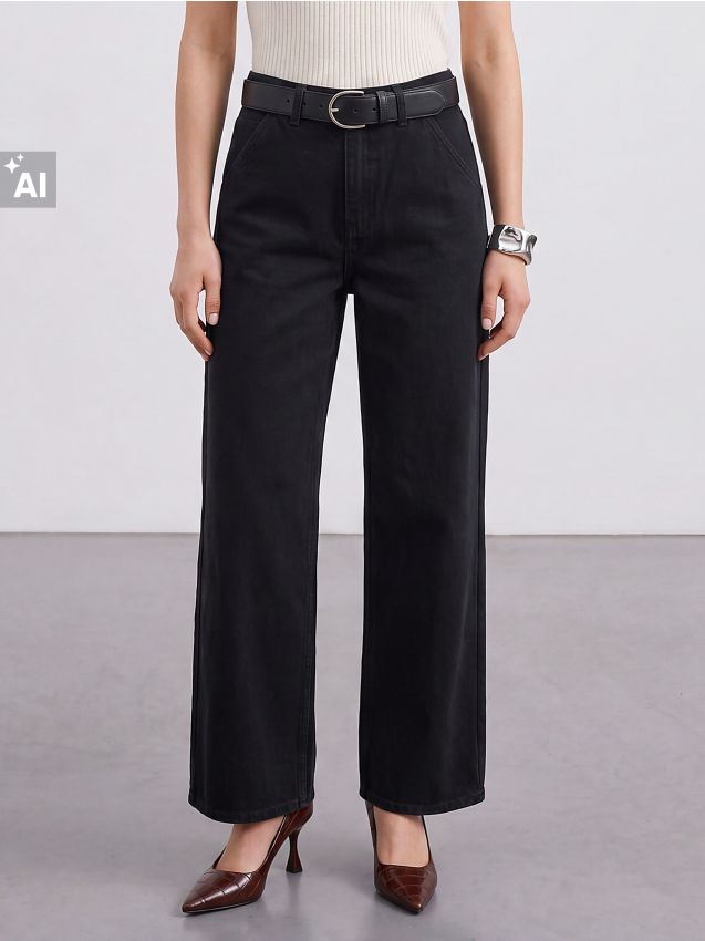Blugi wide leg