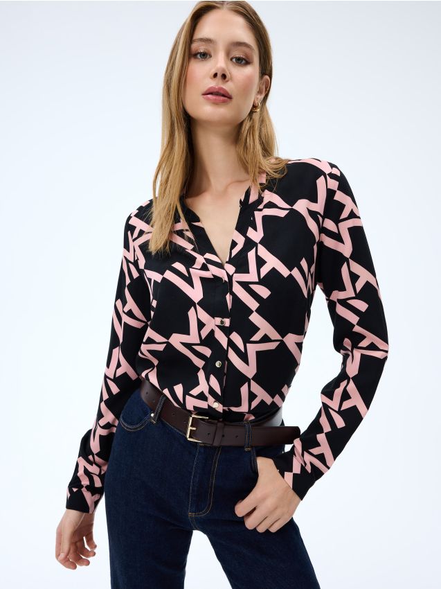 Mohito - Блуза от вискоза - черен