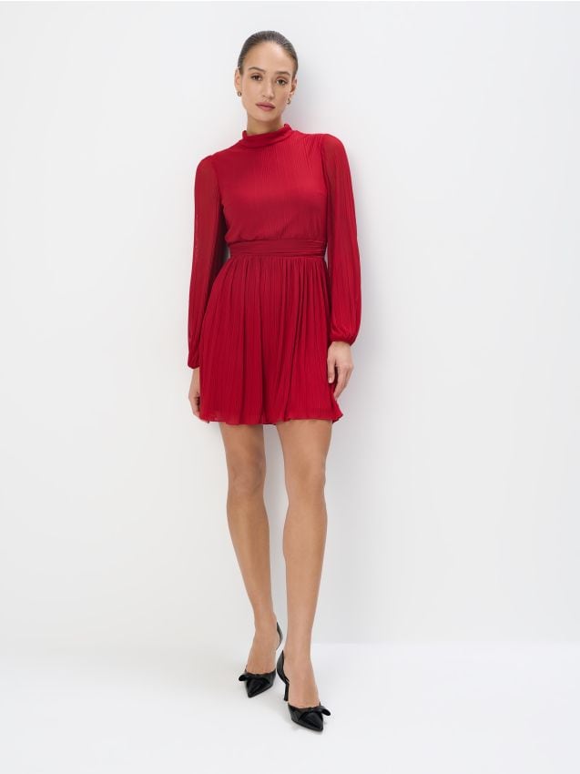 Rochie mini plisată