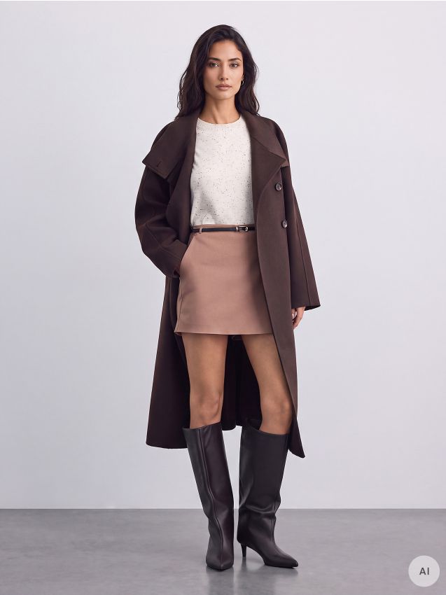Mohito - LADIES` SHORTS & BELT - bež