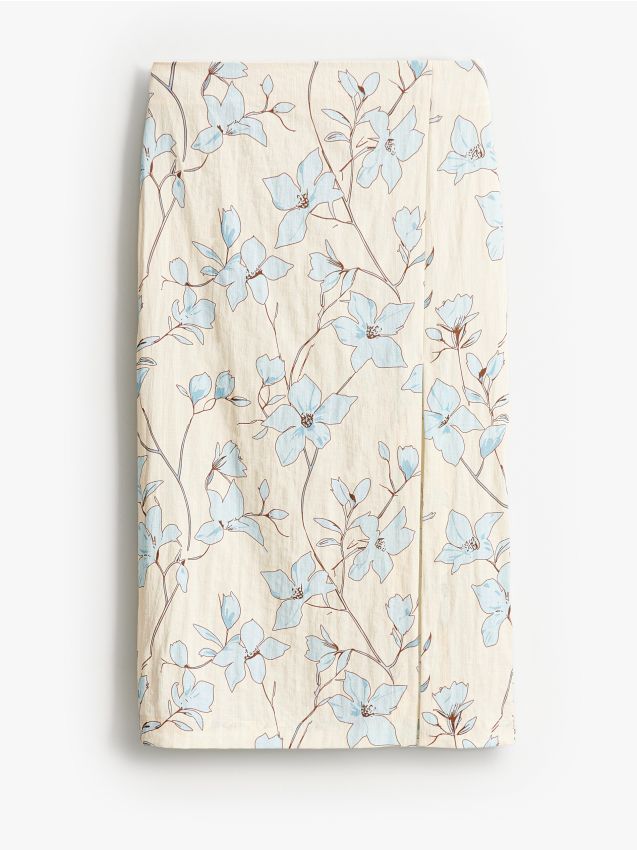 Fustă midi cu imprimeu floral