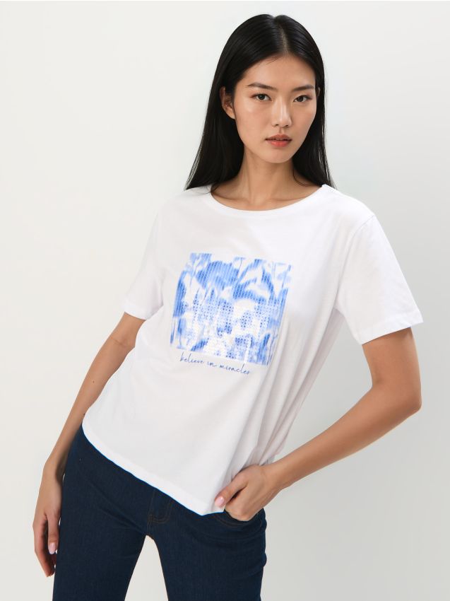 Tricou din bumbac cu imprimeu