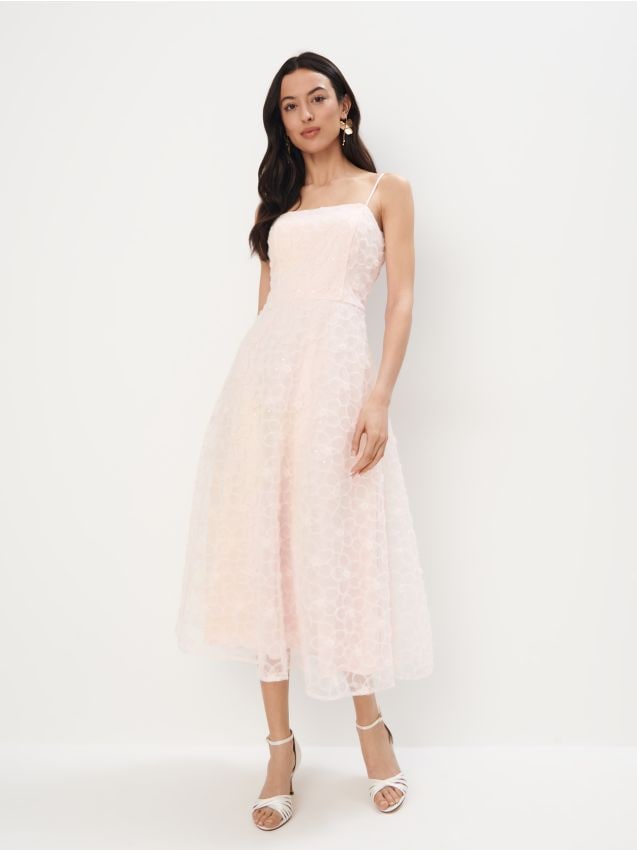 Rochie midi cu bretele