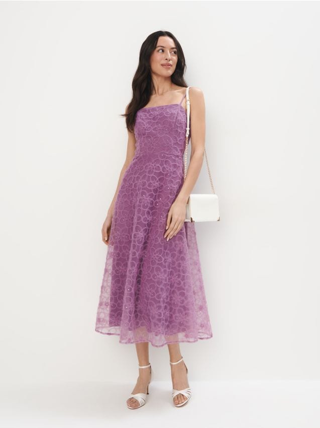 Rochie midi cu bretele