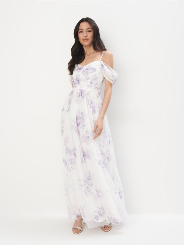Rochie maxi cu flori