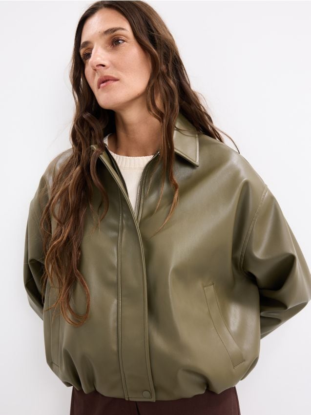 Mohito - Яке байкър - маслинено зелено