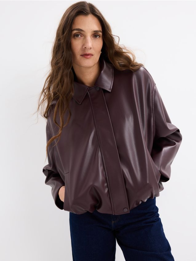 Mohito - Яке байкър - махагон