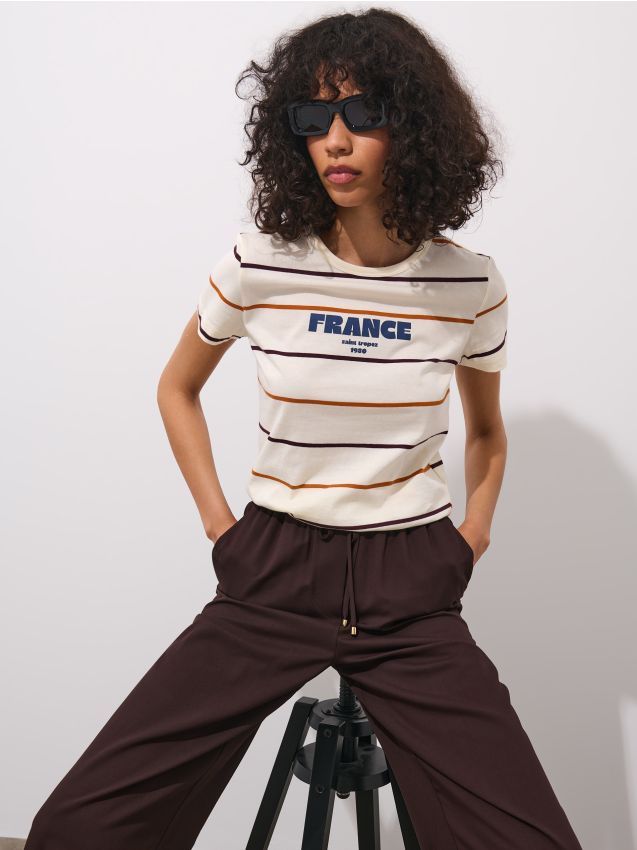 Tricou din bumbac cu imprimeu