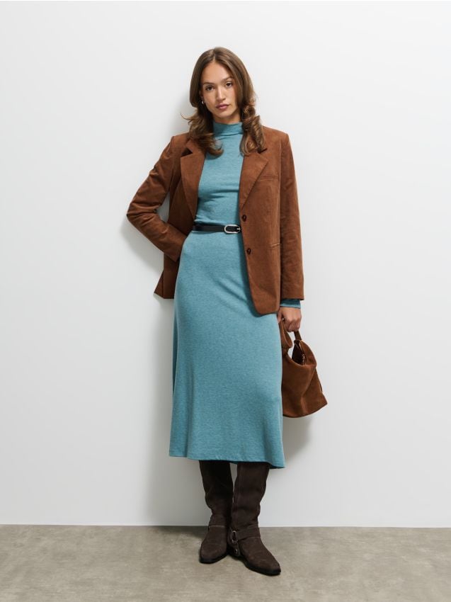 Rochie tricotată midi