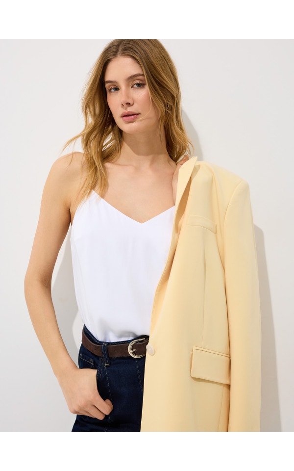 Top cu bretele culoare Alb - MOHITO - 132JG-00X
