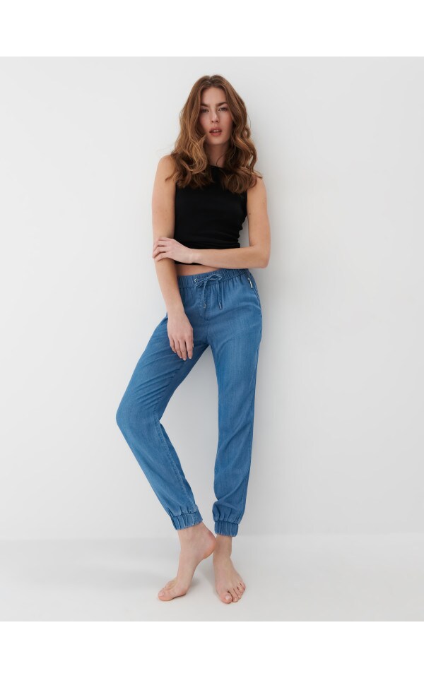 Pantalón jogger Color azul - MOHITO - 3269M-55J