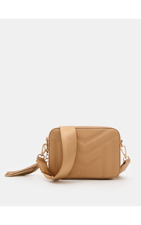 Brązowa torebka crossbody Kolor beżowy - MOHITO - 475BO-80X