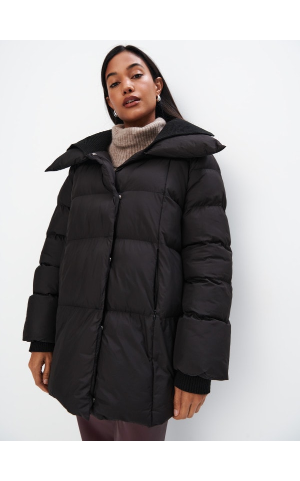 maro　MIX38 ☆ Коричневый пуховик Max Mara The Cube Seif свободного кроя