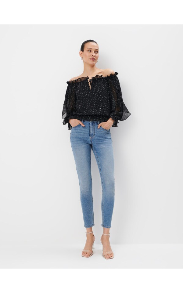 Mac S Skinny Push Up Jeans 5483 0151 D869 Dark Wash Blue main image 0