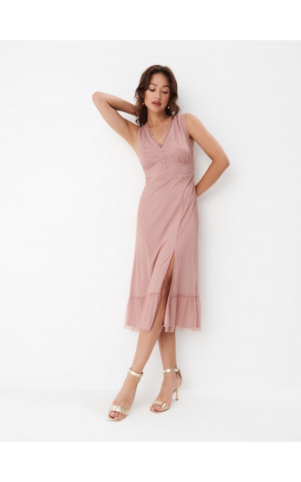 Vestito midi Colore rosa cipria - MOHITO - 8935W-39X