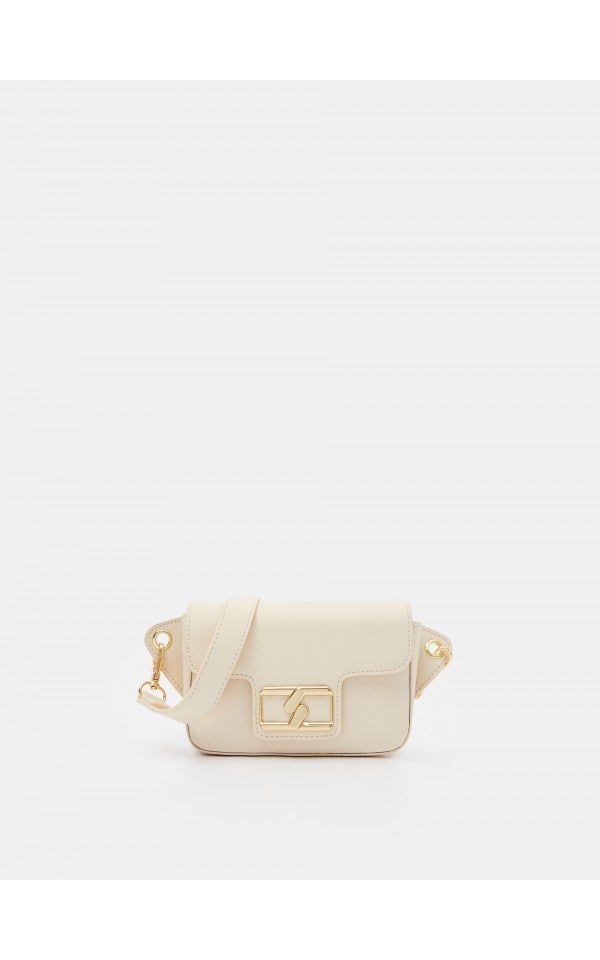 naowish1030 Brązowa zamszowa torebka baguette z długimi uchwytami KS NOELIA