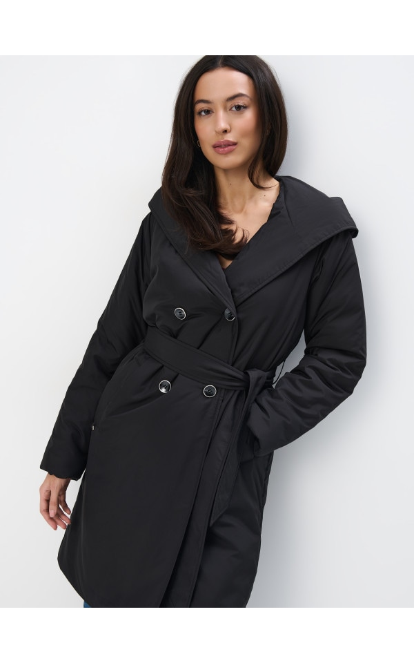 MODERN GARMENT 黒 Mサイズ Czarna kurtka pikowana Kolor czarny - MOHITO - 9651V-99X